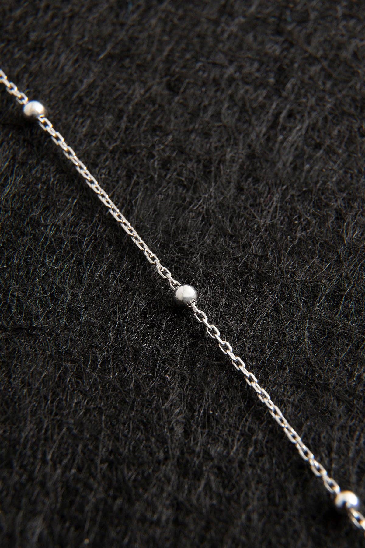 Volenia Silver - Vente Bracelets maillon et chaîne - Bracelet à  chaîne de boules en argent 925 pour femmes2