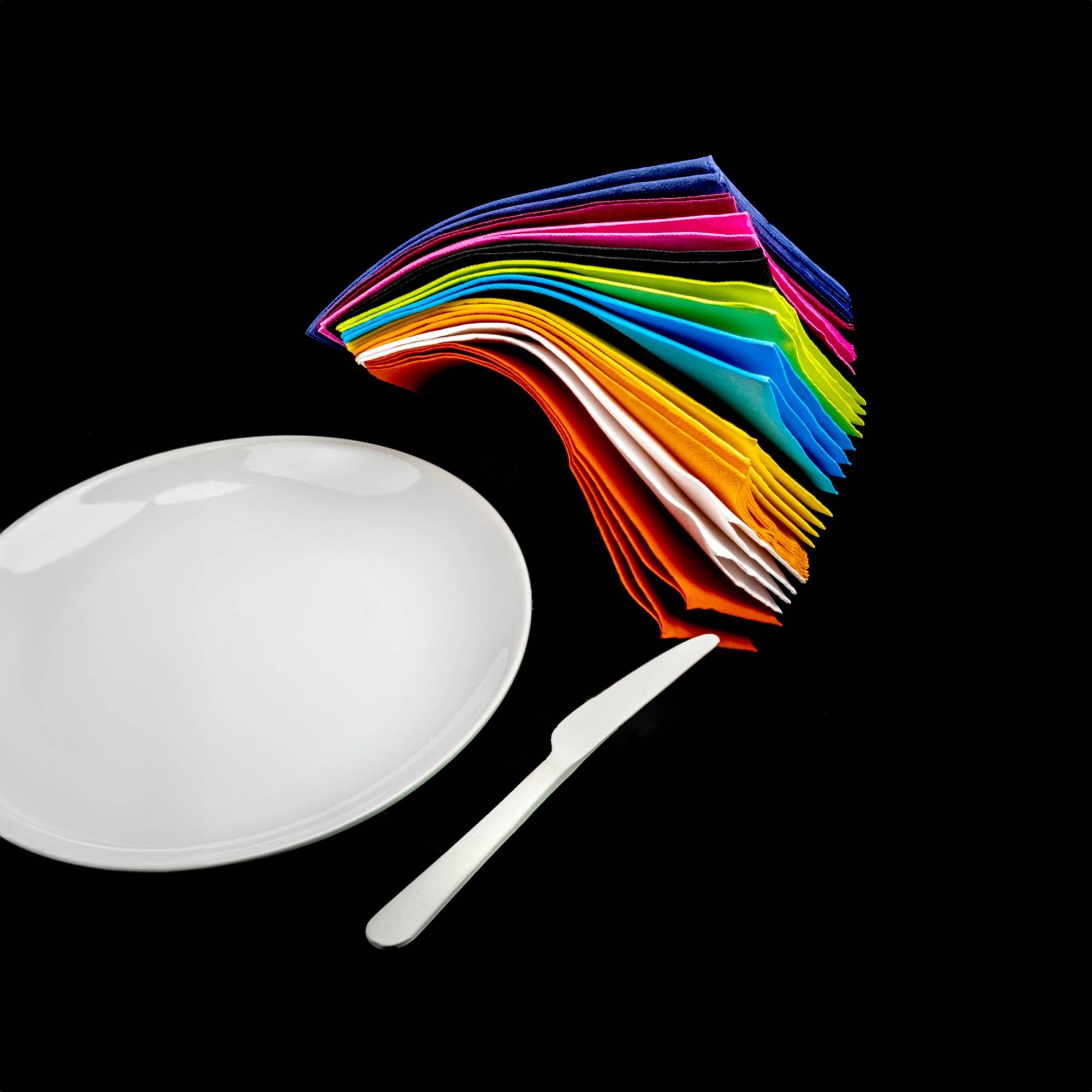 ROLL-LUX - Wholesale Disposable Napkin - 9 packs of 40 Linen-Orange Paper Napkins 2-ply6