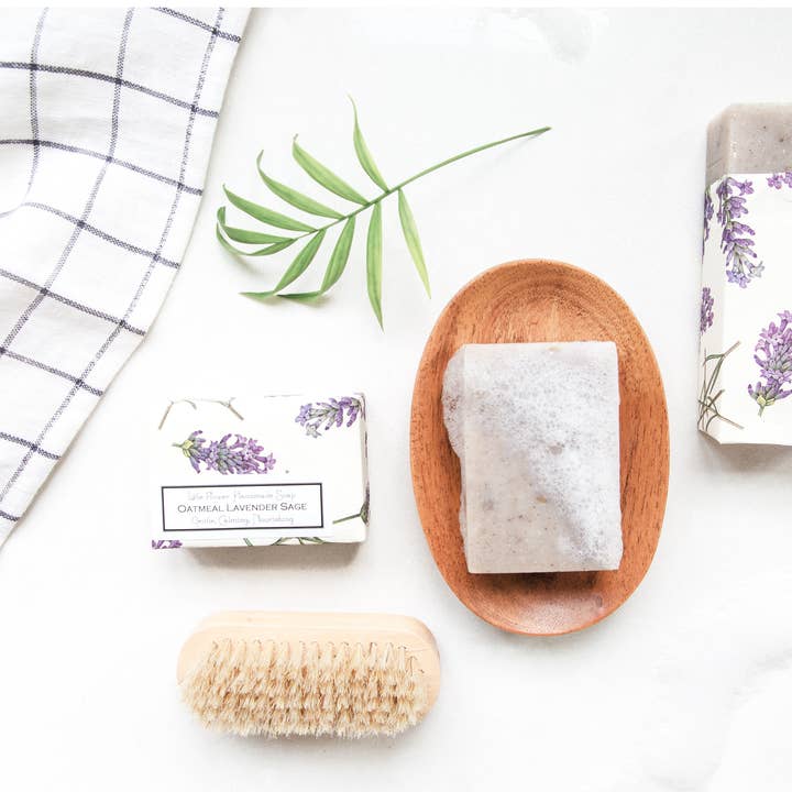 The Little Flower Soap Co - Wholesale Bar Soap - Oatmeal Lavender Sage Handmade Soap6