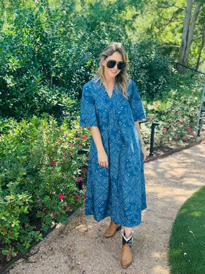 Black Label Henriette Caftan Bandana for wholesale by Brooke Wright Designs