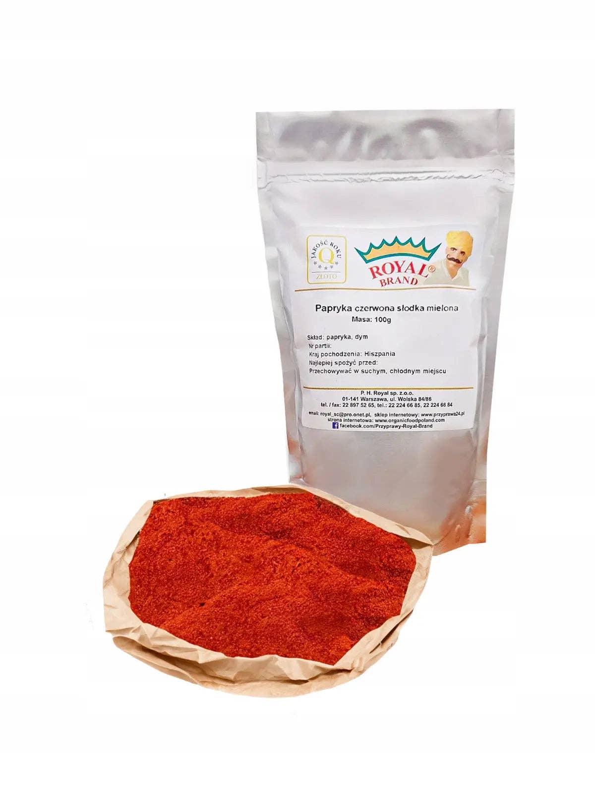 Royal Brand - Wholesale Dried Spice - Papryka Słodka Mielona Czerwona 100g Hiszpańska Aromatyczna Przyprawa0