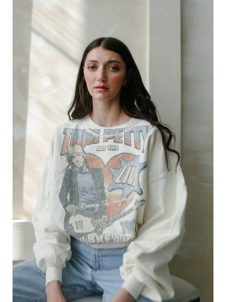 People Of Leisure - Wholesale Graphic Sweatshirt - Women's - Tom Petty and the Heart 1979 Sweatshirt5