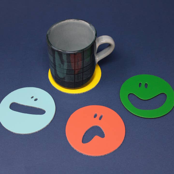 Ark Colour Design - Wholesale Coasters - Funny Like You - Set of 4 Leather Coasters