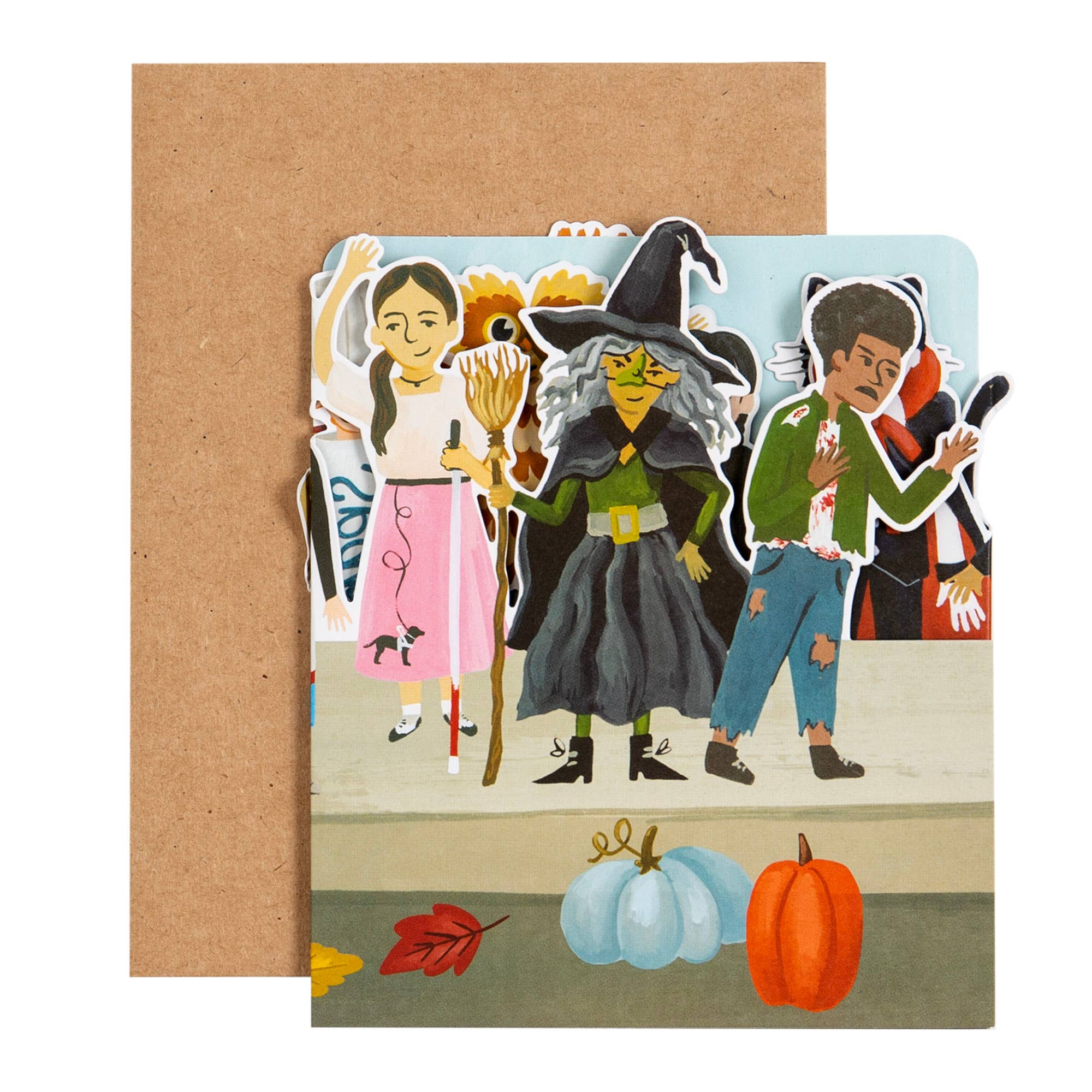 1canoe2 | One Canoe Two Paper Co. - Wholesale Halloween Card - Trick-Or-Treaters Halloween Accordion Greeting Card1