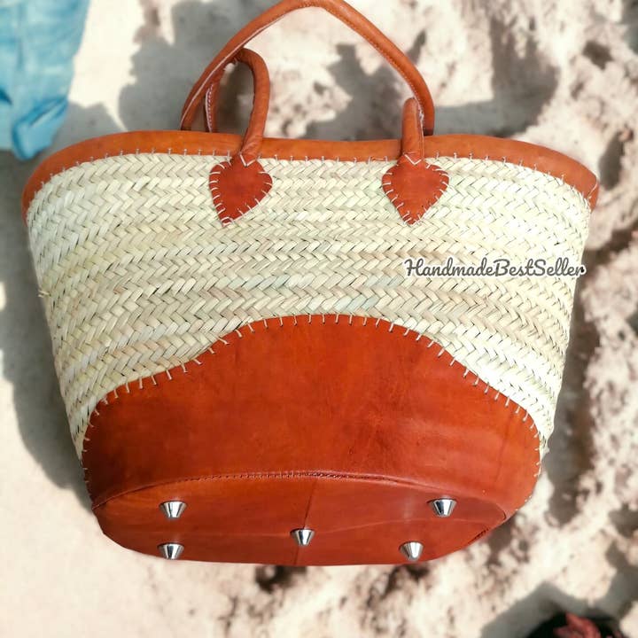 HandmadeBestSeller – Großhandel Strandtaschen – Sommertaugliche handgemachte Strandtasche aus Stroh4