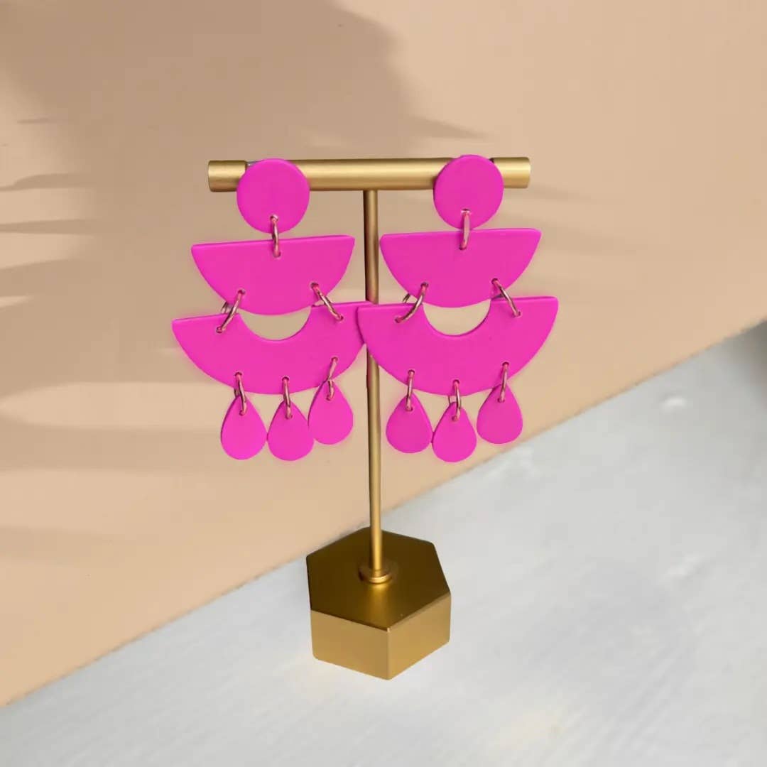 Pieces of Blonde - Wholesale Dangle Earrings - Polymer Clay Earring - Summer Statement0