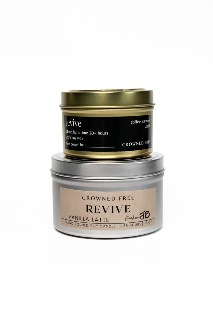 Crowned Free – wholesale Reseljus – Revive Candle - 8oz - Tillverkad av Survivors1