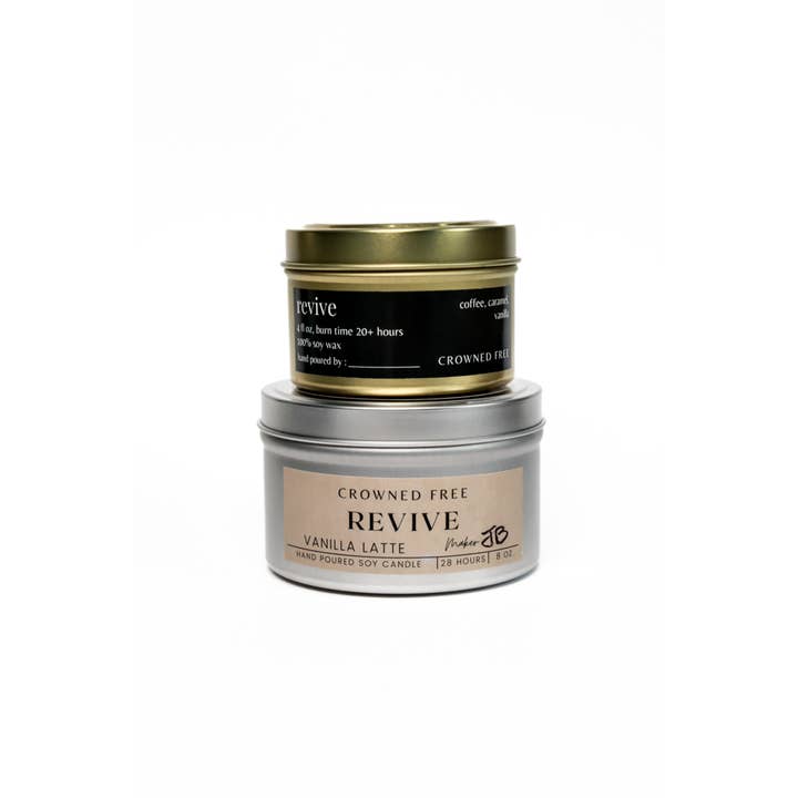 Crowned Free – wholesale Reseljus – Revive Candle - 8oz - Tillverkad av Survivors1