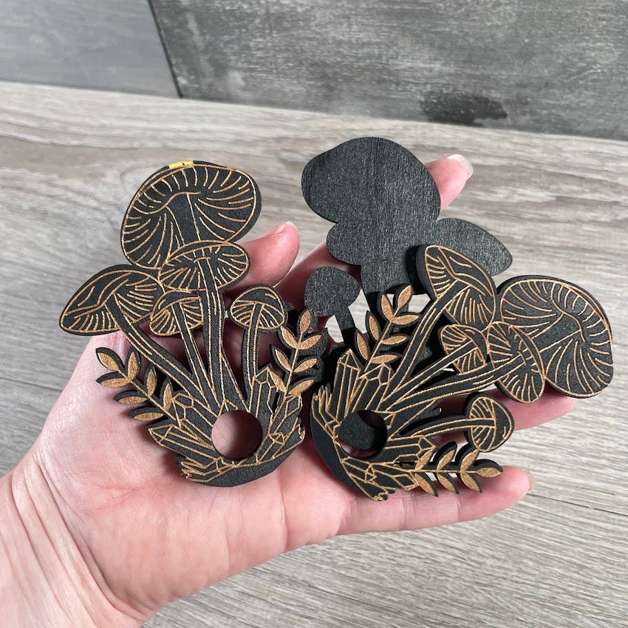 Keystone Crystals - Wholesale Decorative Tabletop Object - Wood Sphere Stand for Small Crystal Spheres – Themes14