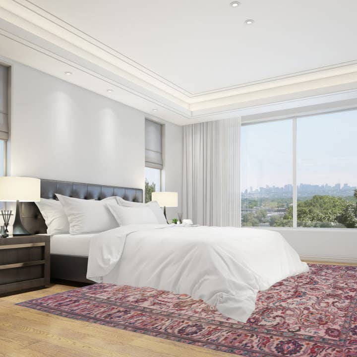 Overdyed Vintage Pink Oriental Tæppe for engroshandel hos Fybernots