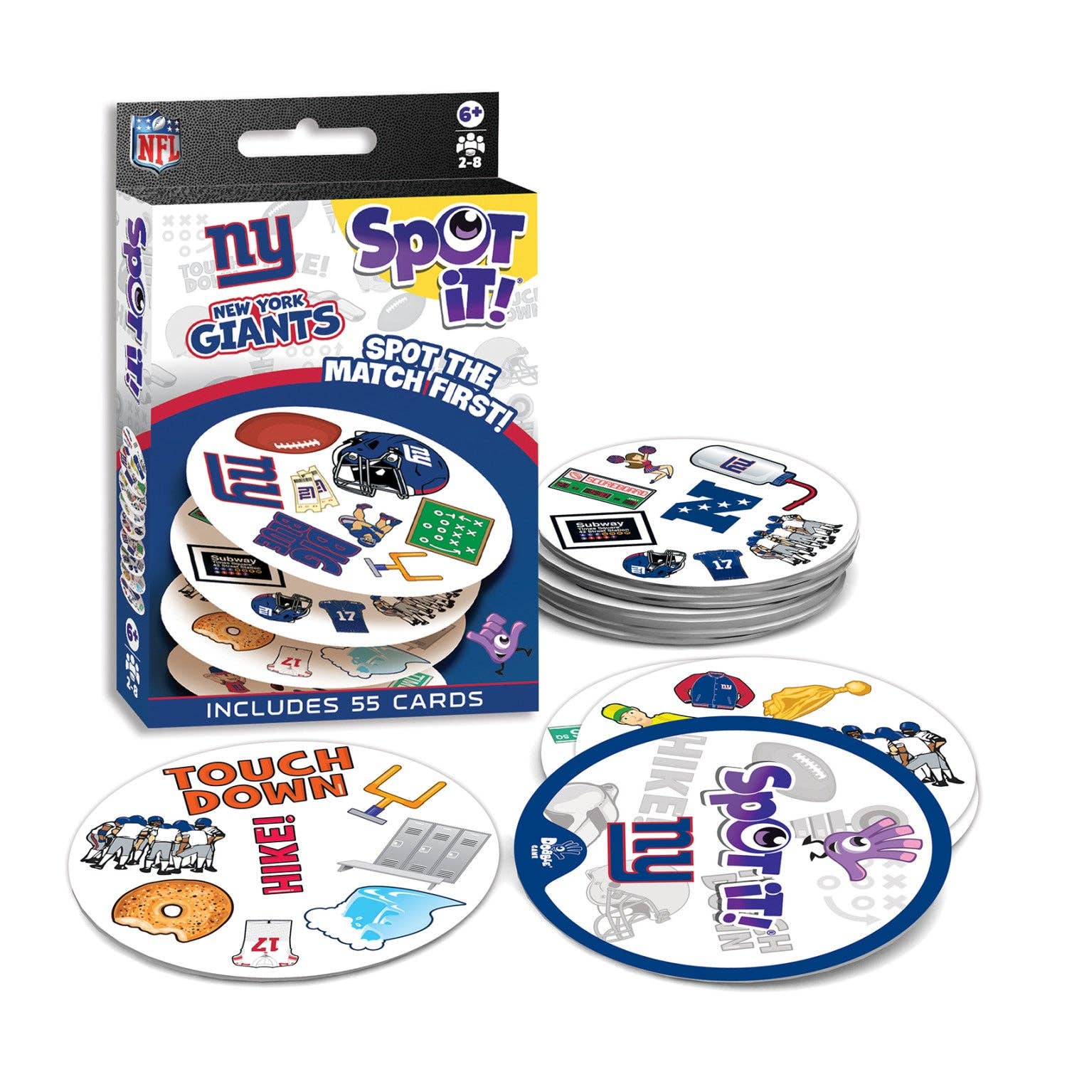 Masterpieces Puzzles - Wholesale Card Game - New York Giants Spot It! Card Game1