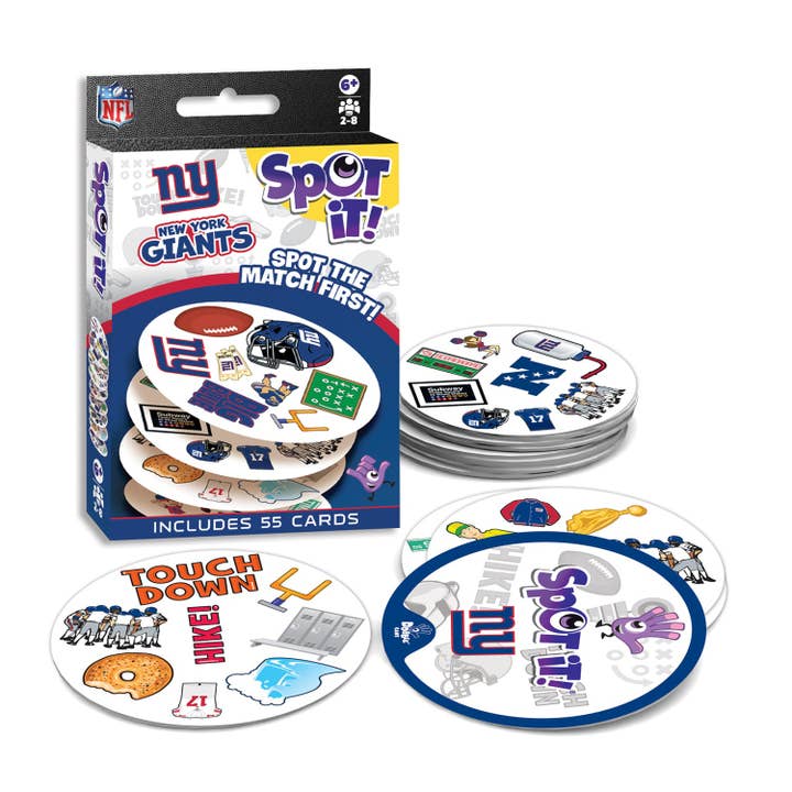 Masterpieces Puzzles - Wholesale Card Game - New York Giants Spot It! Card Game1