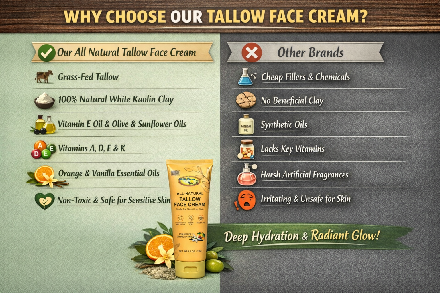 Amish Farms Soap - Wholesale Anti-Aging Moisturizer - Amish Farms All Natural Tallow Face Cream3