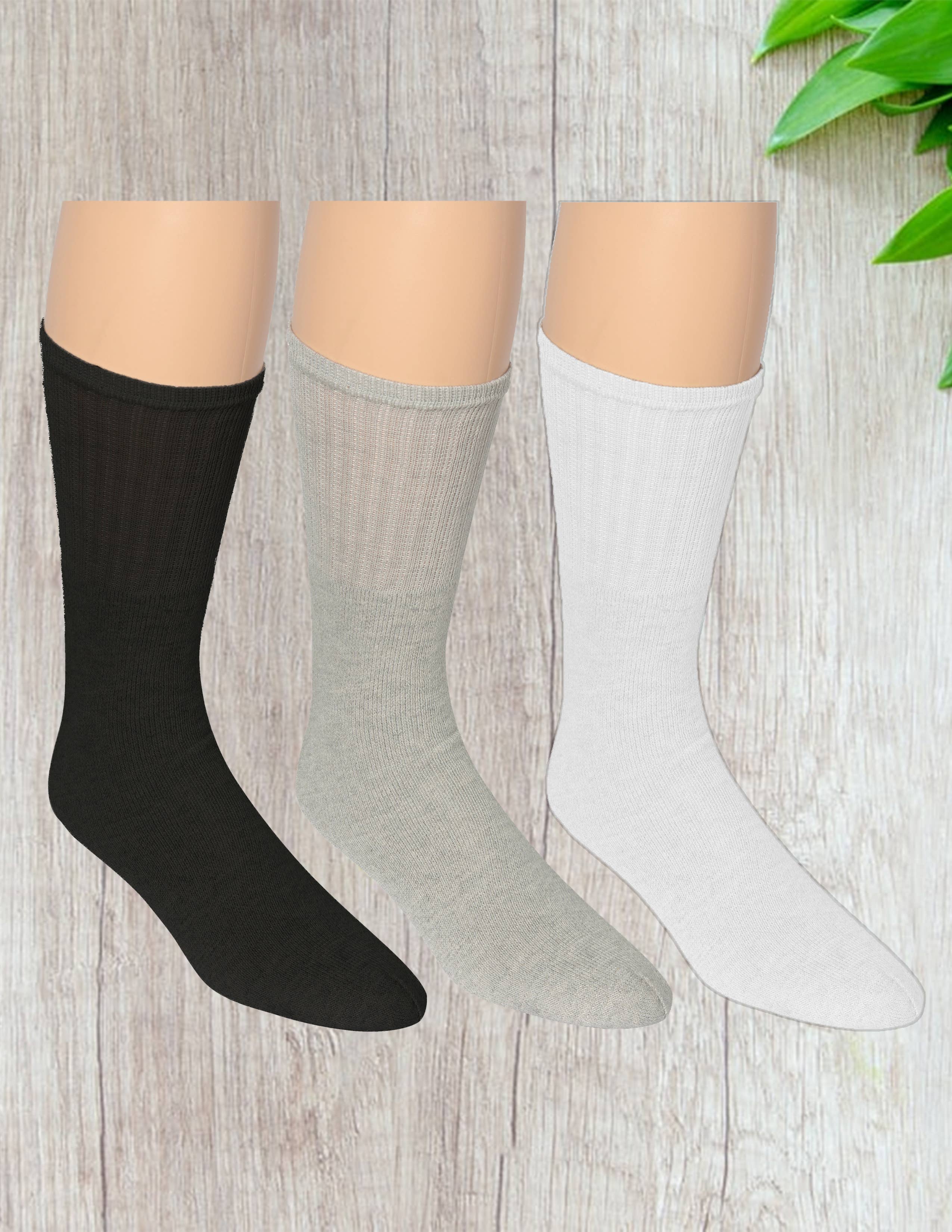 Isadora, Tipi toe, & James Fiallo - Wholesale Socks - Men's - Men's James Fiallo 3 Pack Athletic Sports Crew Socks3