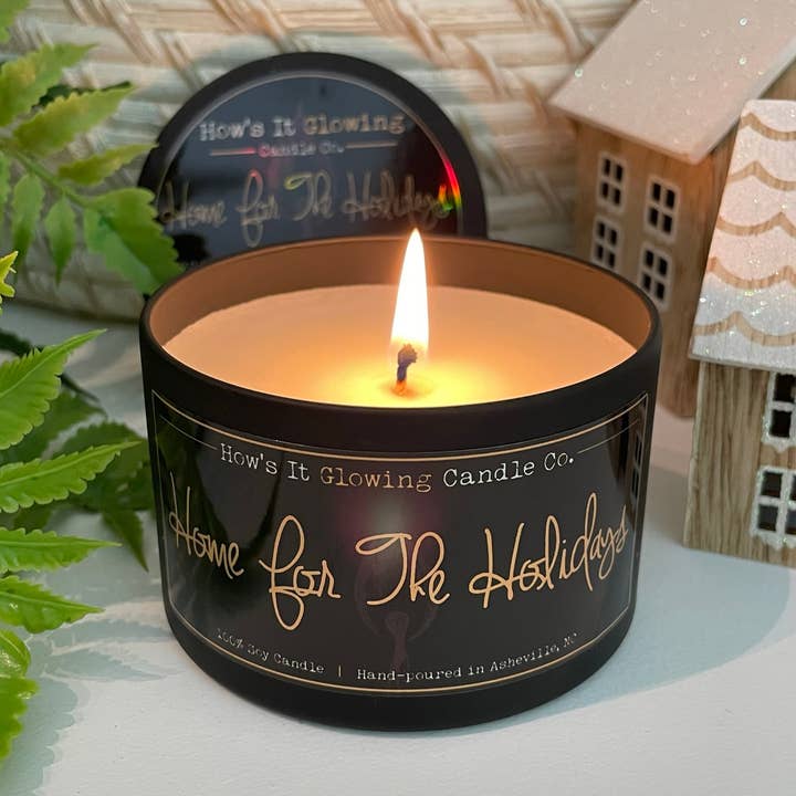 Home For The Holidays | 100% Natural Soy Candle | Non-Toxic for wholesale by How's It Glowing Candle Co.