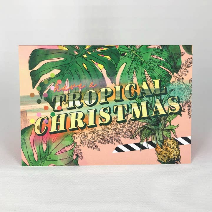 Cartão de Natal tropical por atacado de Diedododa