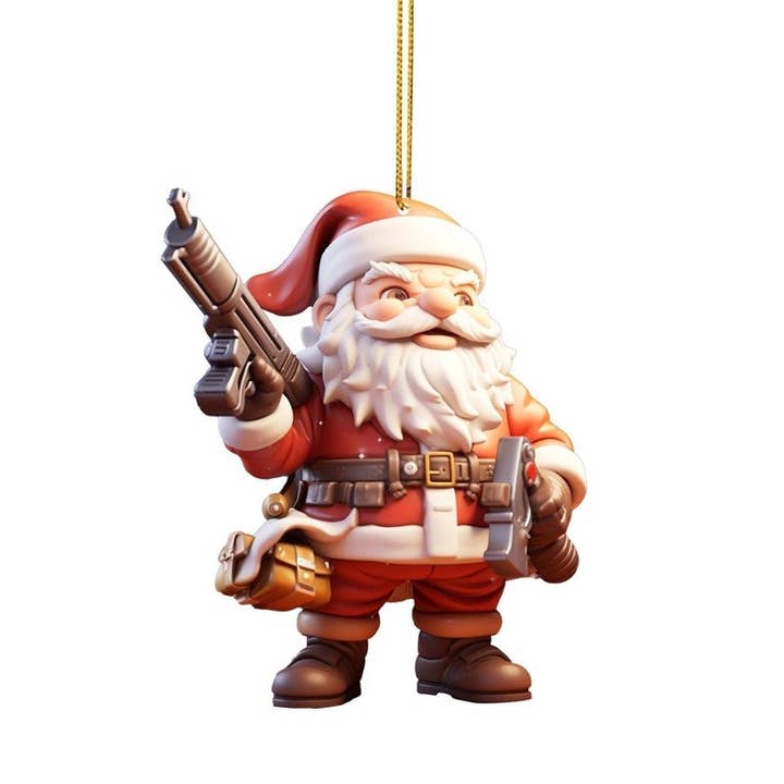 Christmas Santa Car Rearview Mirror Ornament for wholesale on Faire3