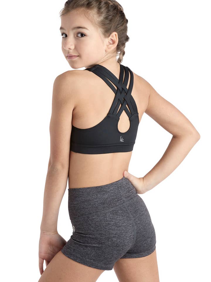 Top con sujetador trenzado para niña para venta al por mayor de Liakada Dancewear