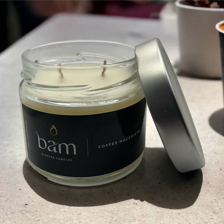 BAM - Wholesale Jar/Filled Candle - BAM - COFFEE MACCHIATO scented candle - Basic Collection1