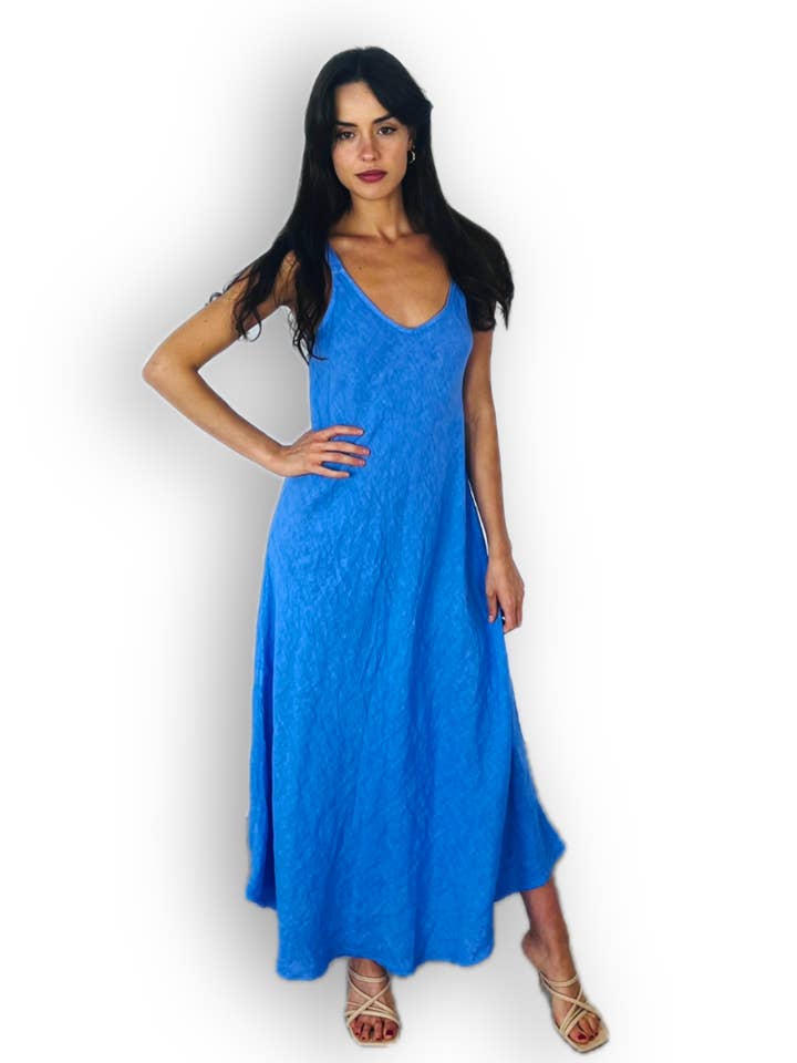 Linos y Textiles - Wholesale Dress - Women's - REF 2219 100% LINEN STRAPPY DRESS10
