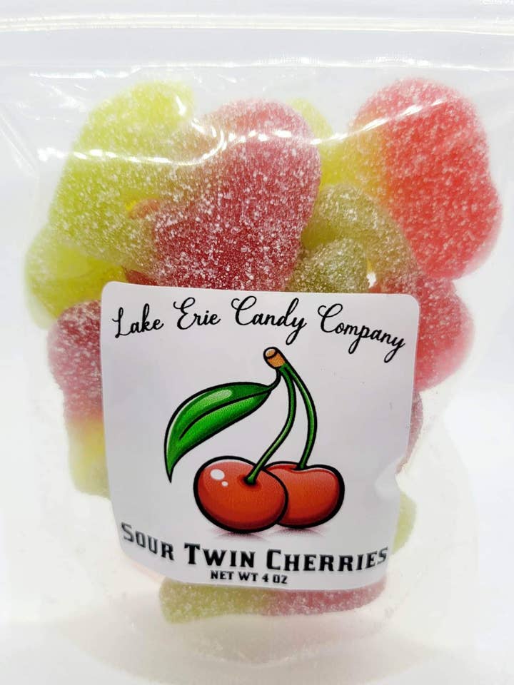 Sour Twin Cherries for wholesale by Lake Erie Candy Company