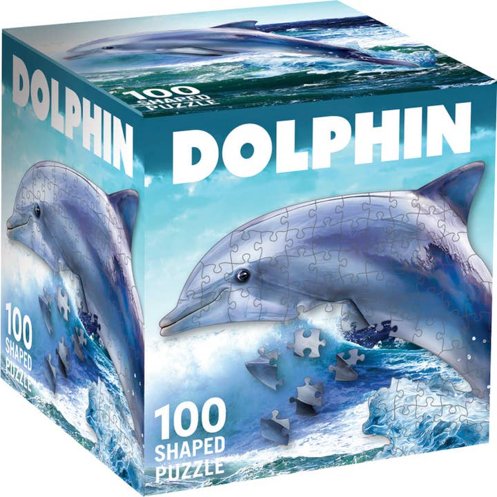 Dolphin 100 Piece Shaped Jigsaw Puzzle for wholesale by Masterpieces Puzzles