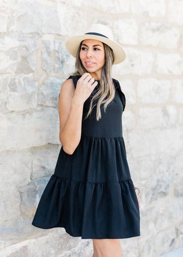 Hipster Row - Wholesale Dress - Women's - Mattie Ruffled Babydoll Dress0