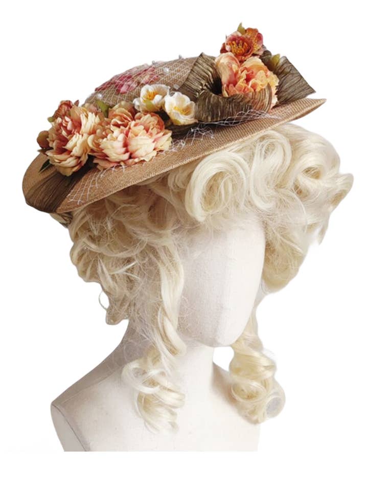 French Style Flower Flat Top Hat C0769 for wholesale by Ole