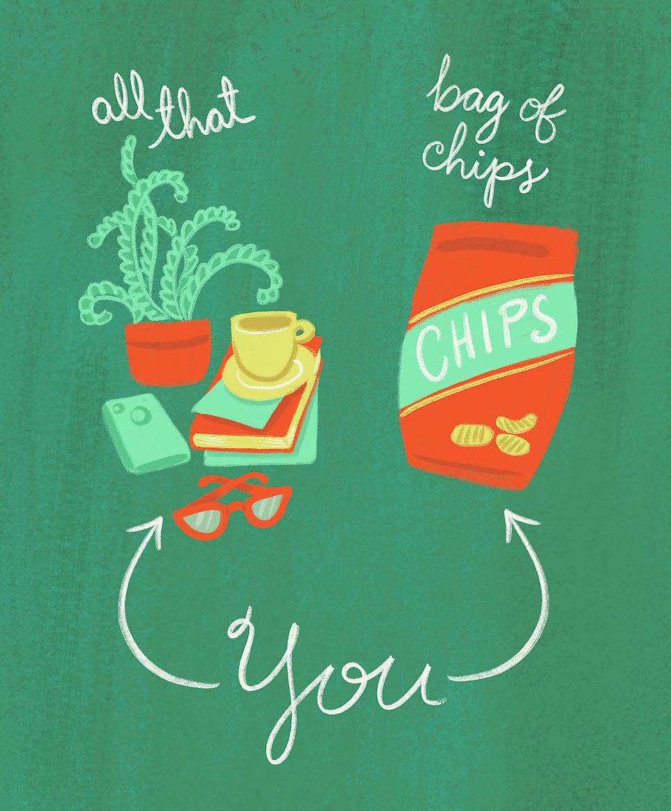 M. Kind Papersmith - Wholesale Love Card - All That And A Bag Of Chips (Sale)1