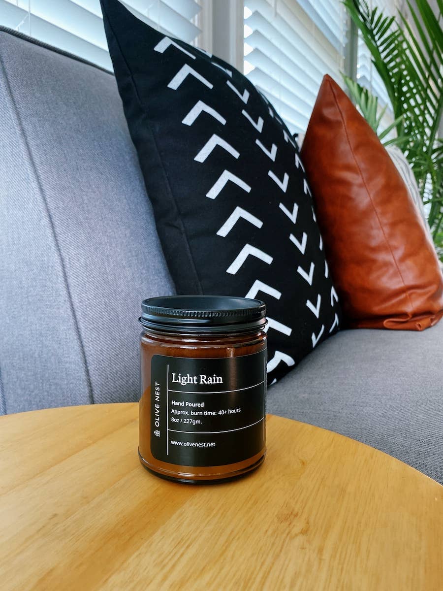 OLIVE NEST - Wholesale Jar/Filled Candle - *Best Seller* Light Rain Soy Blend Wood Wick Candle3