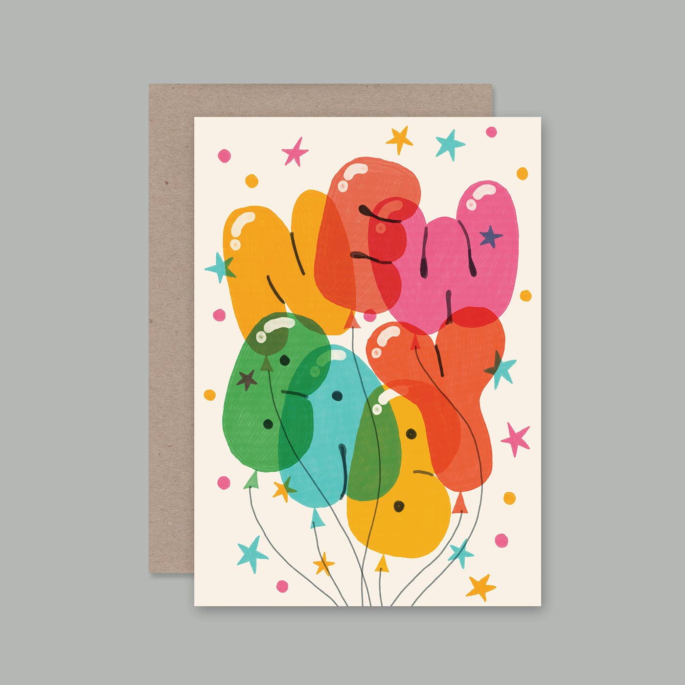 AHD Paper Co - Wholesale Baby card - NEW BABY BALLOONS card