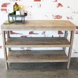 Wood 44.75" Brown Plant Display 3 Tier for wholesale by VIP Home & Garden