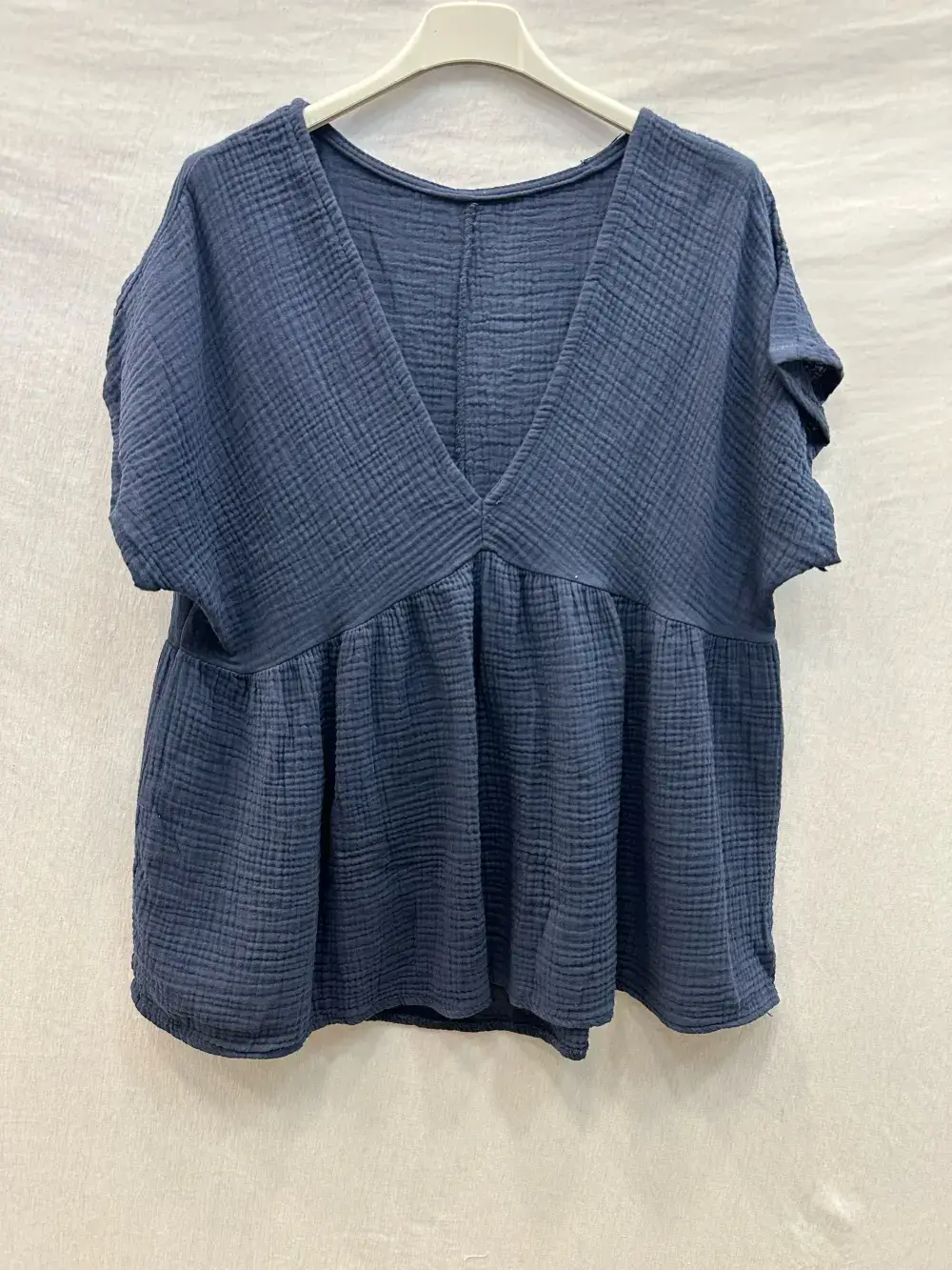 Mimi & Gogo - Wholesale Blouse - Women's - Cotton Gauze Blouse @5234-HGazeV1