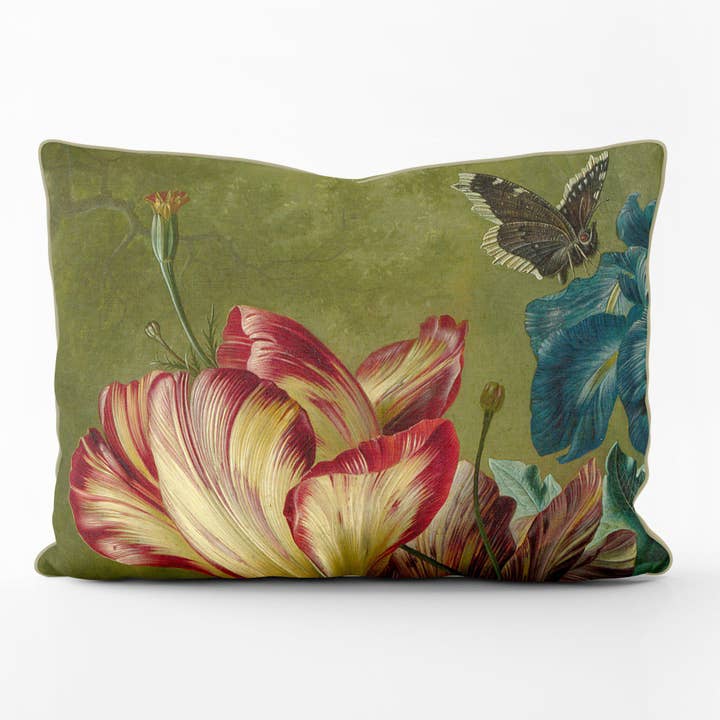 Fiori in un vaso rosa rosa - Van Brussel per la vendita all'ingrosso da parte di ART CUSHIONS