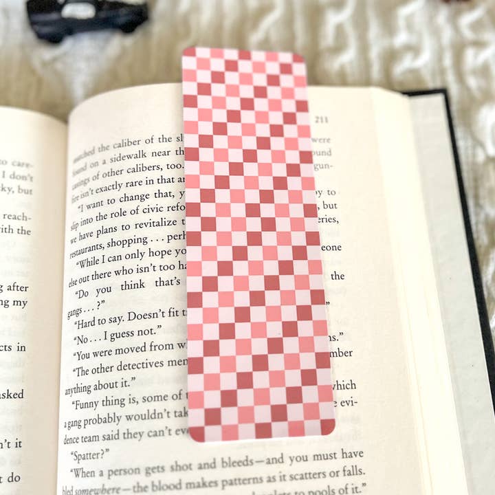 Little Turkey Shoppe - Wholesale Bookmark - Retro Pink Van Christmas Bookmark Set1