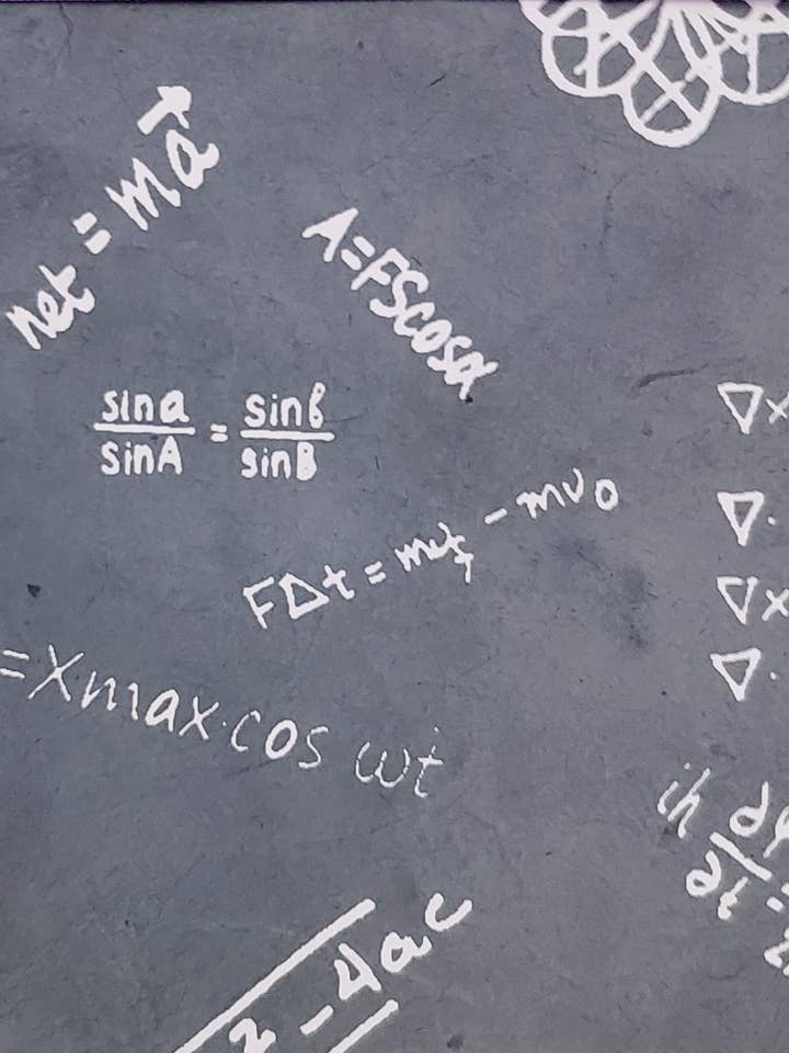 Lokta Equations, White on Slate Gray for wholesale by Aitoh Company