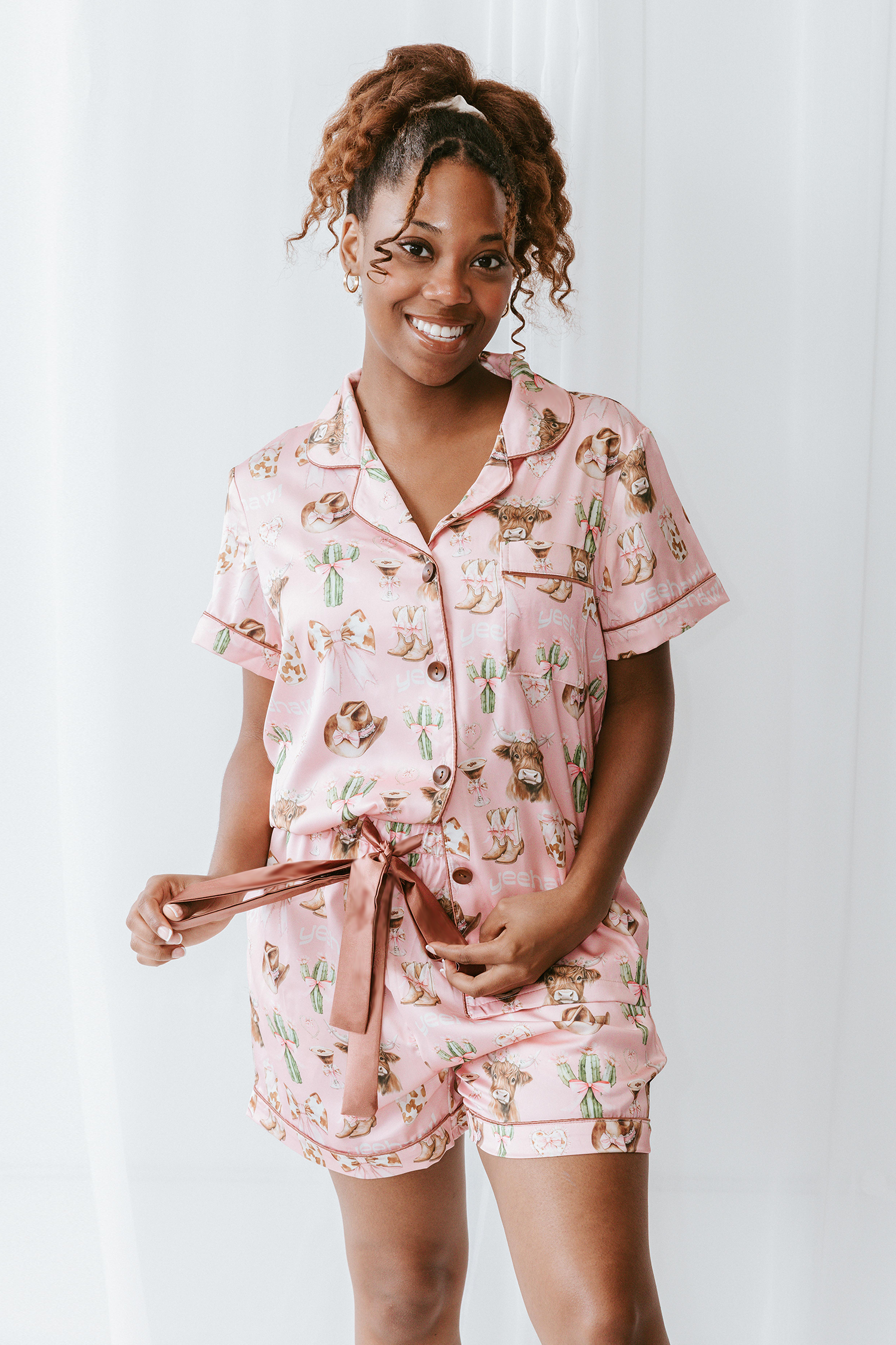 Spikes and Seams - Wholesale Sleepwear Set - Women's - Cowgirl Pajama Set, Western Sleepwear, Rodeo Pajamas, Cowboy5