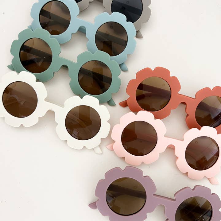Emi Lei - Wholesale Sunglasses - Kids - TODDLER Flower Daisy Frosted Sunglasses