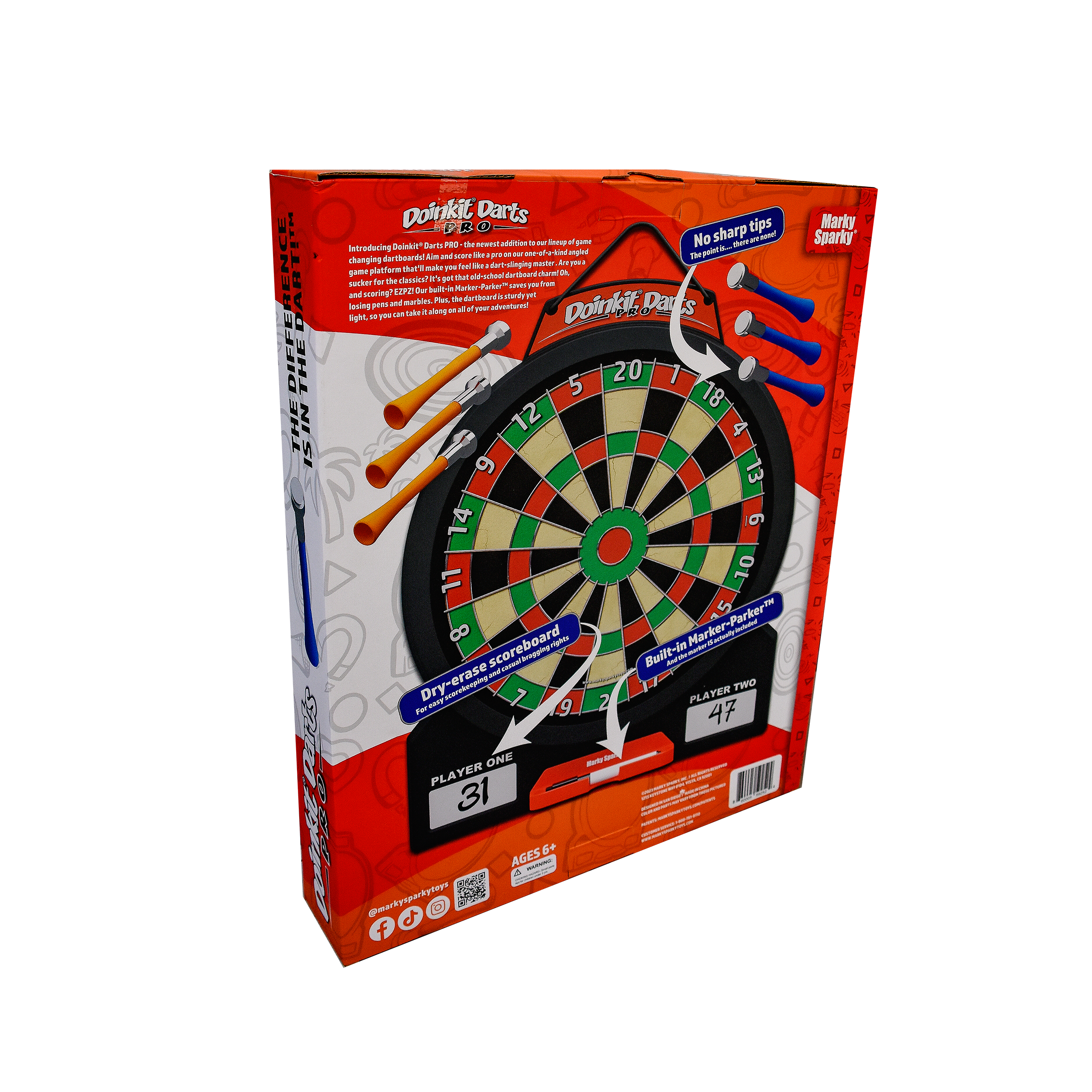 Marky Sparky Toys - Wholesale Sporting Game - Kids & Baby - Doinkit® Darts PRO Dartboard5