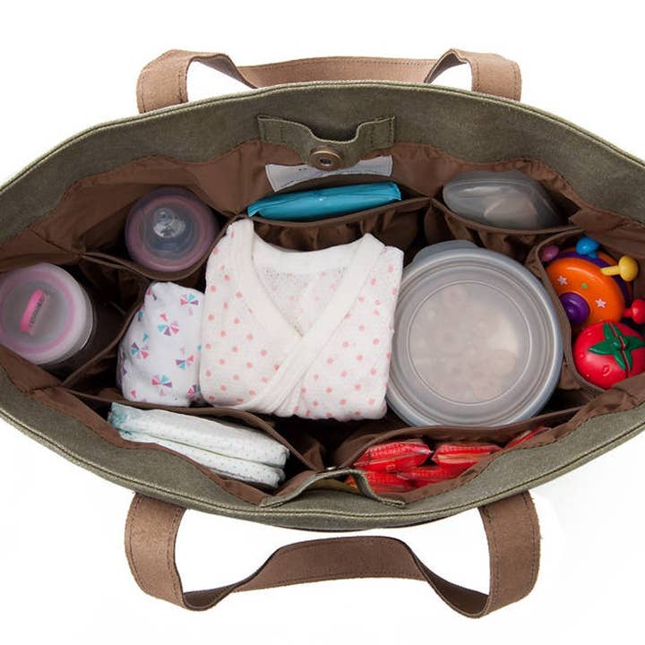 Oliday - Wholesale Diaper Bag - Baby - Loft Diaper Bag Backpack / Tote Bag - Green1