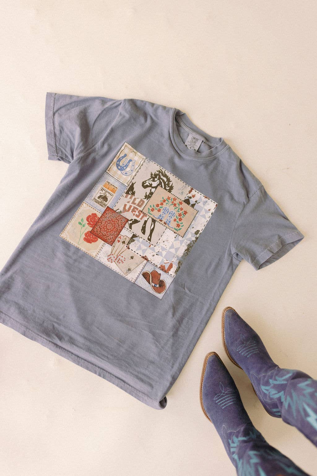 Whitney | Chaudoin Creations - Wholesale Screen Printed T-Shirt - Women's - Patch Rodeo Western Graphic Tee 1