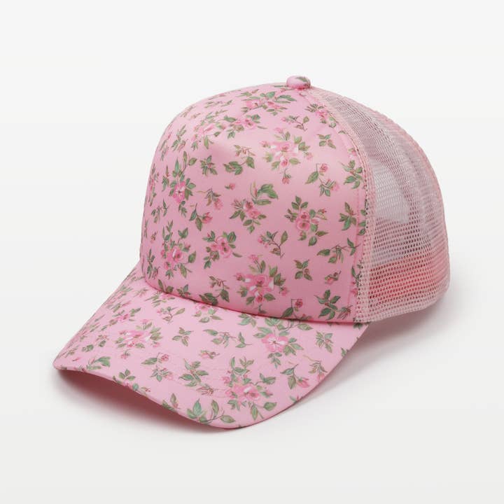 David And Young - Wholesale Trucker Hat - Women's - FLORAL PRINT FOAM TRUCKER HAT3