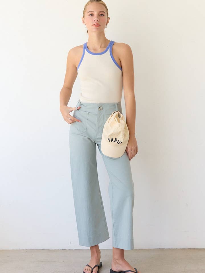 RAISONNEL - Wholesale Tank Top - Women's - WASHED RINGER TANK TOP - RTK1009