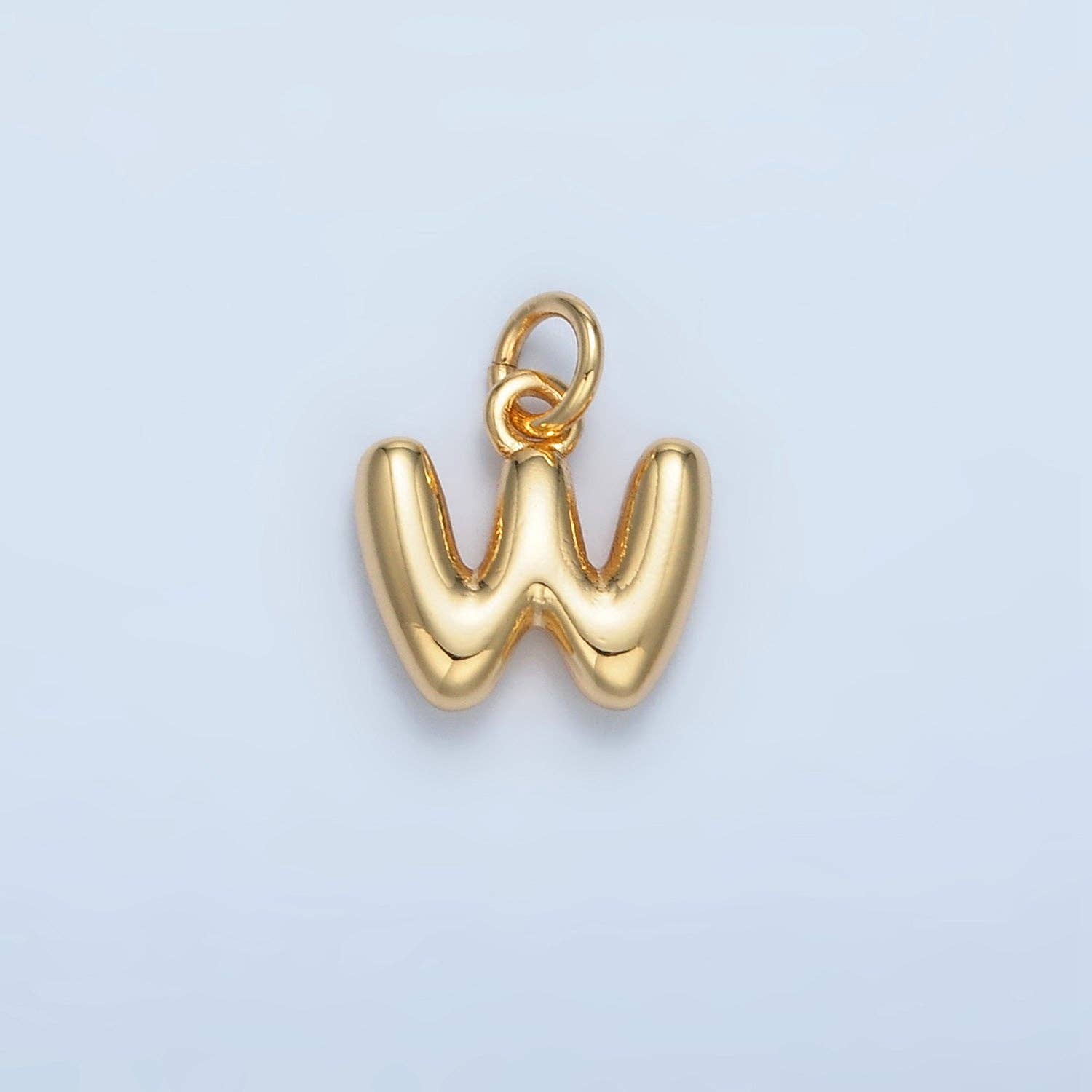 Aim Eternal - Wholesale Individual Charm/Pendant - 16K Gold Filled 10mm Initial Letter Chubby Balloon Mini Charm | A1591 - A160322