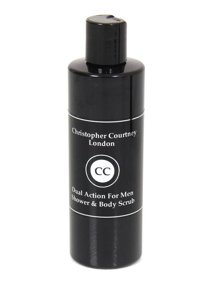 Gel de ducha y exfoliante corporal de doble acción 250ml para venta al por mayor de Christopher Courtney