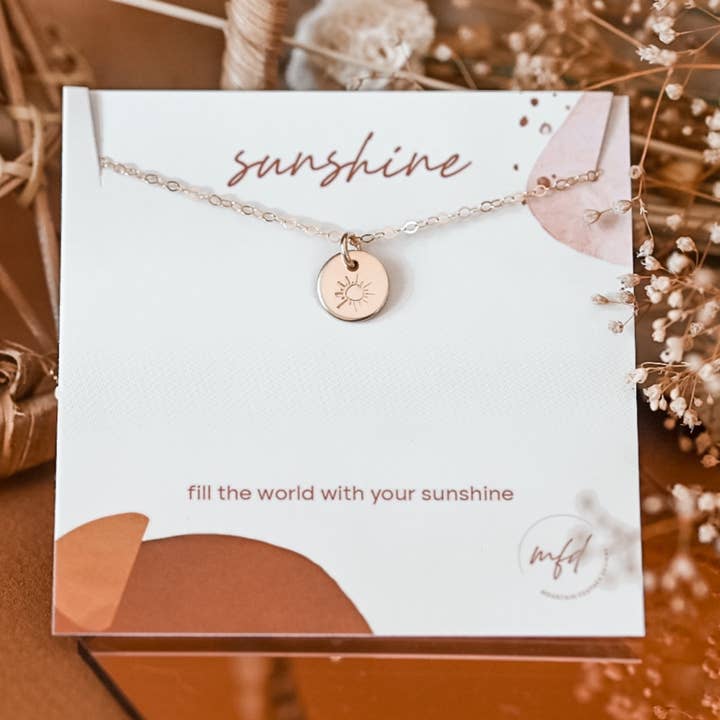 Sunshine Necklace for wholesale by Mountain Feather Designs