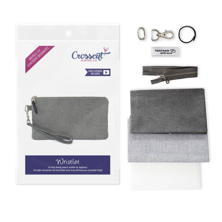 Crosscut Sewing Co. - Wholesale Craft Sewing Kit - Wristlet Sewing Kit - Adult Sewing Kit for Beginners17