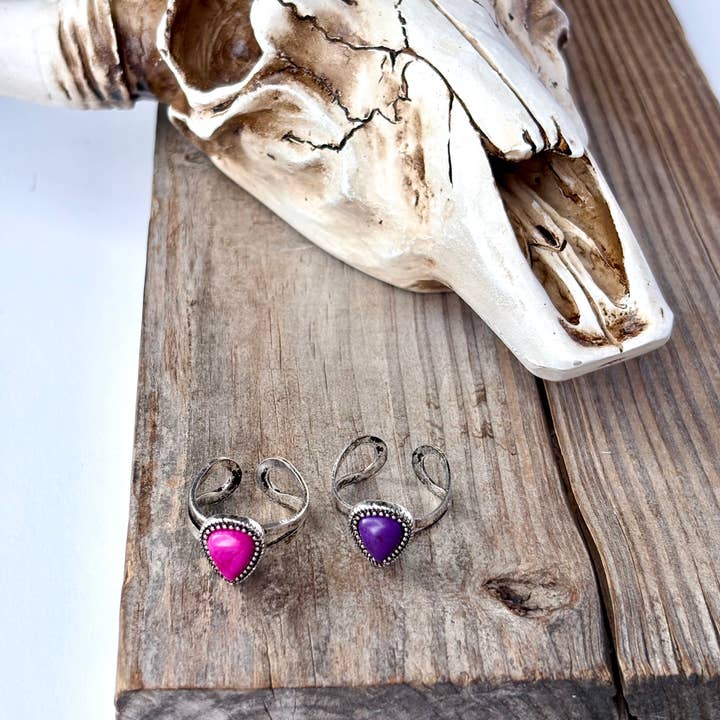 Boho Ranch Shop – wholesale Cocktail/Statement Ring – Western Teardrop Stone justerbar ring
