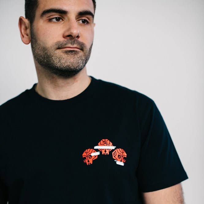 SkullRobot Ingen Ond T-Shirt for engroshandel hos Bigfoot Kick