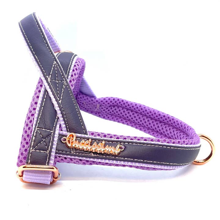 Orchid One-click harness for wholesale by Puccissimé Pet Couture